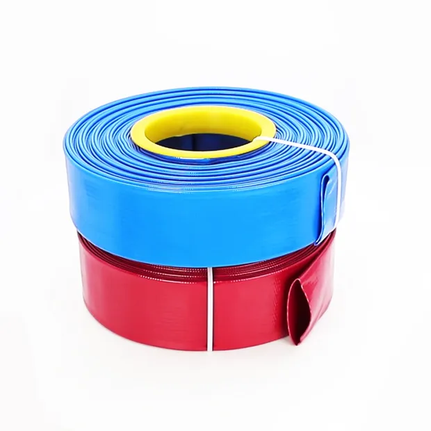 Red Heavy Duty PVC Layflat Water Discharge Hose Wp8bar/120psi 10bar/150psi